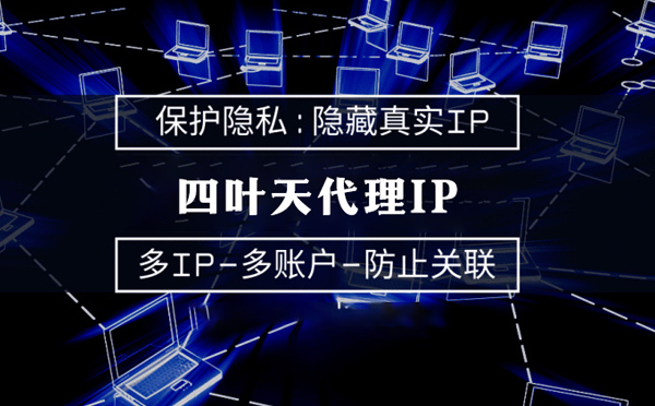 【贵港代理IP】代理服务器的类型有哪些？四叶天代理IP怎么样